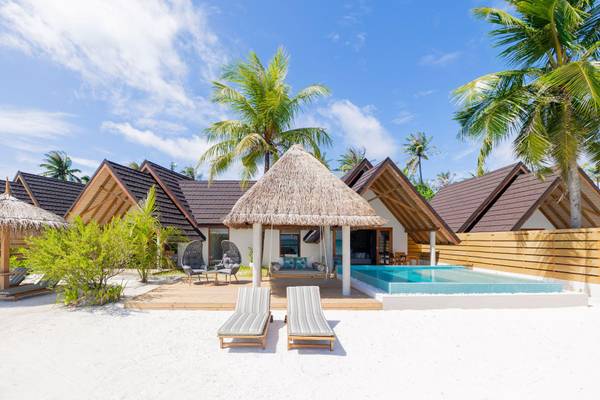 Fushifaru Maldives, Premium Beach Duplex Villa, Aussenansicht