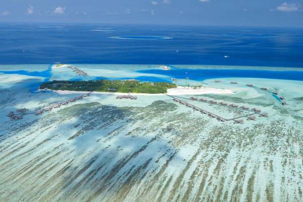 Gili Lankanfushi, Luftaufnahme