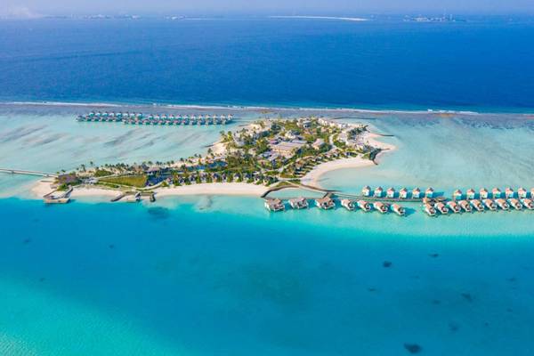 Drohnenaufnahme, Hard Rock Maldives