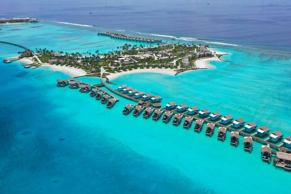 Drohnenaufnahme, Hard Rock Maldives