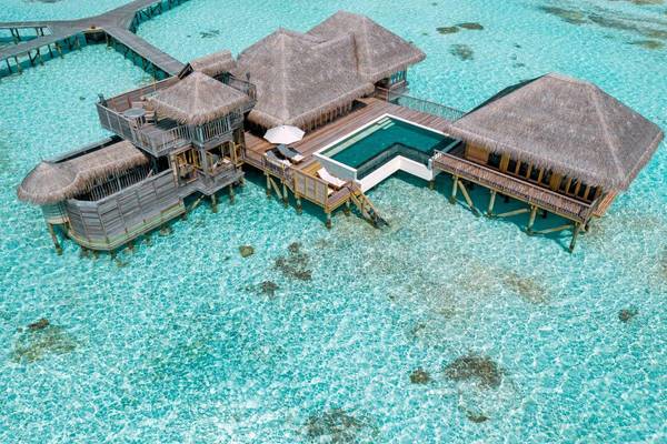 Gili Lankanfushi, Family Villa mit Pool, Aerial