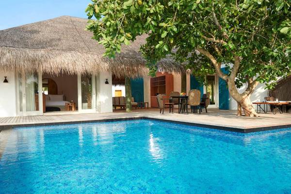 Two Bedroom Beach Sunset Villa, Fairmont Maldives Sirru Fen Fushi