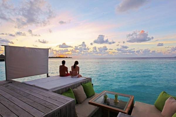 Six Senses Laamu, Sunset Laamu Water Villa, Deck