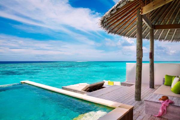 Six Senses Laamu, Ocean Water Villa with Pool, Pool