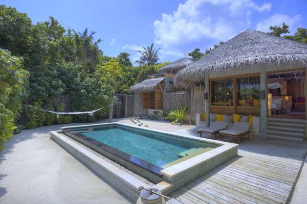 Six Senses Laamu, Lagoon Beach Villa with Pool, Pool