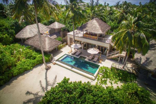 Six Senses Laamu, Two Bedroom Ocean Beach Villa with Pool, Villa