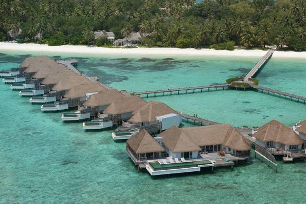 Six Senses Kanuhura, Two Bedroom Water Villa with Pool, Luftaufnahme