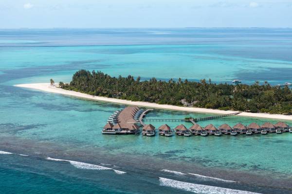 Six Senses Kanuhura, Slider, Luftaufnahme Water Villas