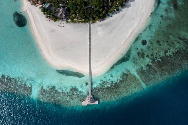 Banyan Tree Vabbinfaru, Slider, Aerial
