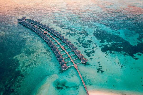 Lux* South Ari Atoll, Water Villa, Ansicht von oben
