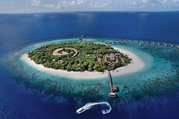 Park Hyatt Maldives Hadahaa, Luftbild Insel