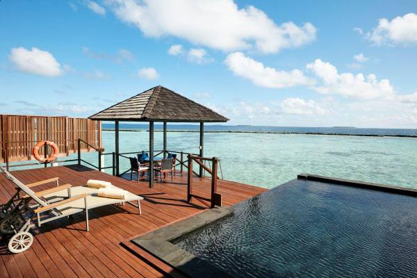 Sun Siyam Iru Fushi, Malediven, Infinity Water Villa, Terrasse