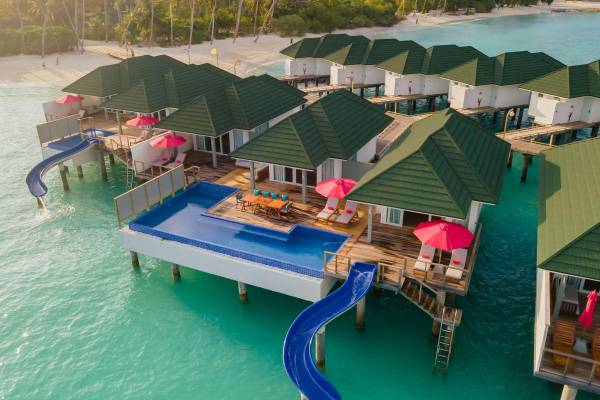 Siyam World Maldives, Malediven, Three Bedroom Lagoon Villa with Pool and Slide, Außenansicht