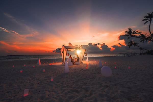 Siyam World Maldives, Malediven, Destination Dining am Abend
