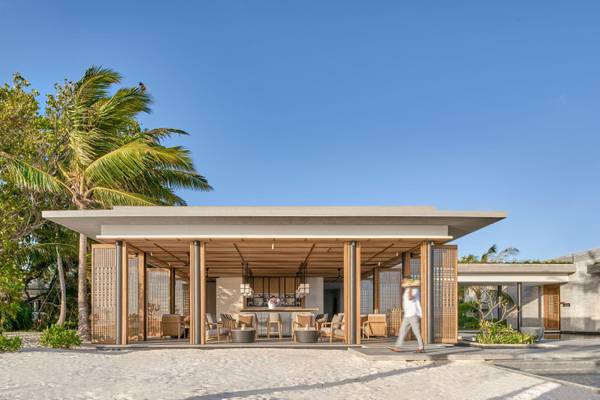 Alila Kothaifaru Maldives, Malediven, Mirus Bar, Außenansicht