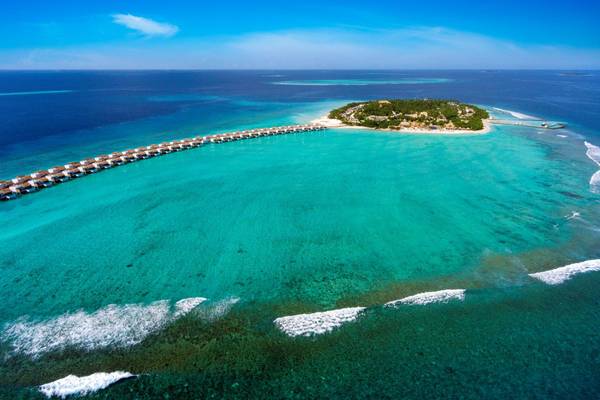 Emerald Maldives Resort & Spa, Malediven, Luftbild Resort