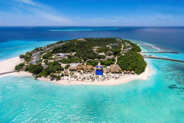 Emerald Maldives Resort & Spa, Malediven, Luftbild Insel
