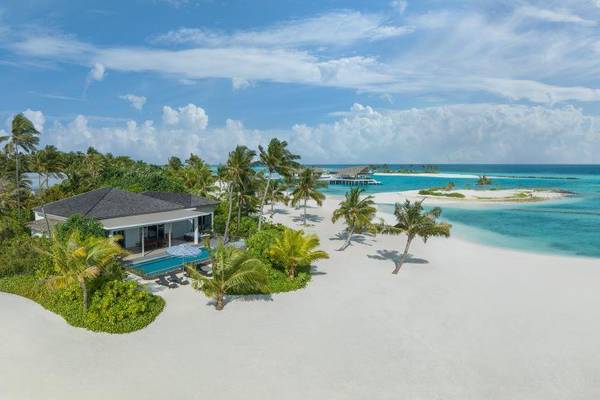 Le Méridien Resort & Spa, Malediven, Thilamaafushi Villa, Außenansicht