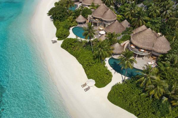 The Nautilus, Malediven, Beach Residence, Luftaufnahme