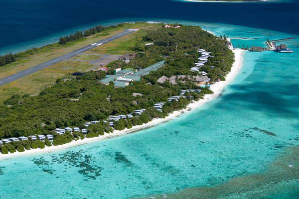 Ifuru Island Maldives, Malediven, Slider, Luftaufnahme Insel
