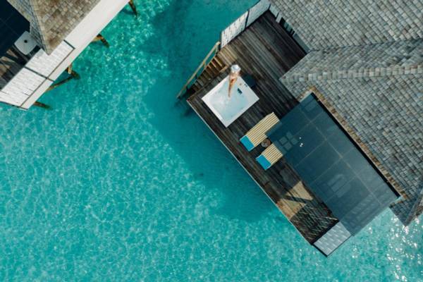 Nova Maldives, Water Villa with Private Jacuzzi, Drohnenbild