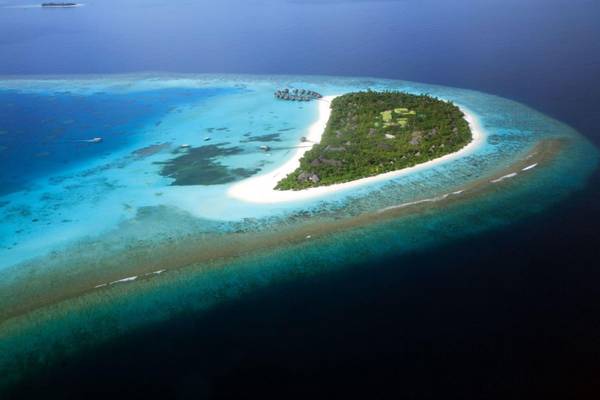 Coco Palm Dhuni Kolhu, Malediven, Slider, Luftaufnahme Insel