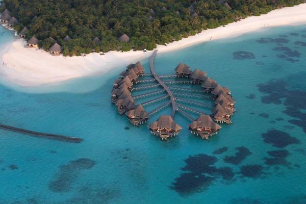 Coco Palm Dhuni Kolhu, Malediven, Slider, Luftaufnahme Resort