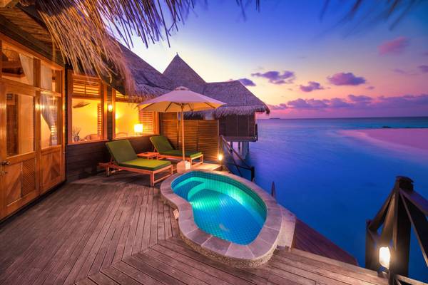 Coco Palm Dhuni Kolhu, Malediven, Slider, Lagoon Villa, Terrasse
