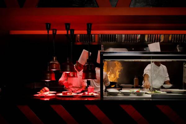 RIU Atoll, Malediven, Steakhouse, Show cooking