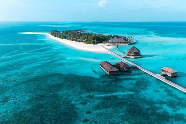 Jawakara Islands Maldives, Malediven, Luftaufnahme Resort