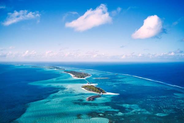 Jawakara Islands Maldives, Malediven, Slider, Luftaufnahme Inseln