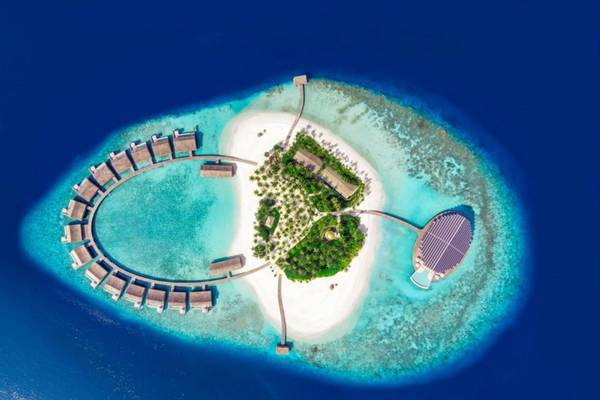 Kudadoo Maldives Private Island, Malediven, Slider, Luftaufnahme Resort
