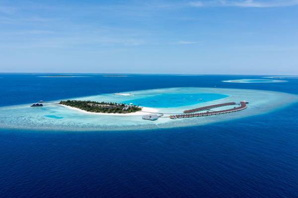 The Standard Maldives, Insel, Drohnenaufnahme,