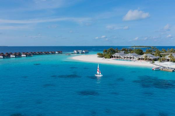The Standard Maldives, Insel, Drohnenaufnahme, Beach
