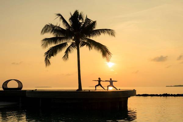 Dhigali Maldives, Insel, Beach, Yoga