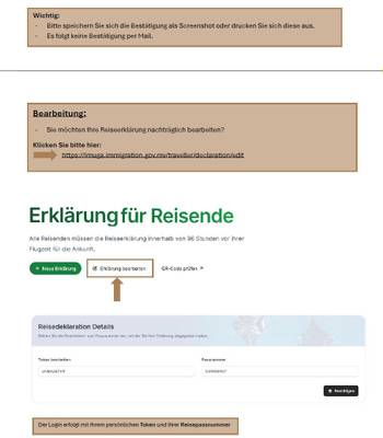 IMUGA - Einreiseerklärung - Ausfüllhilfe - MALEDIVEN.REISE