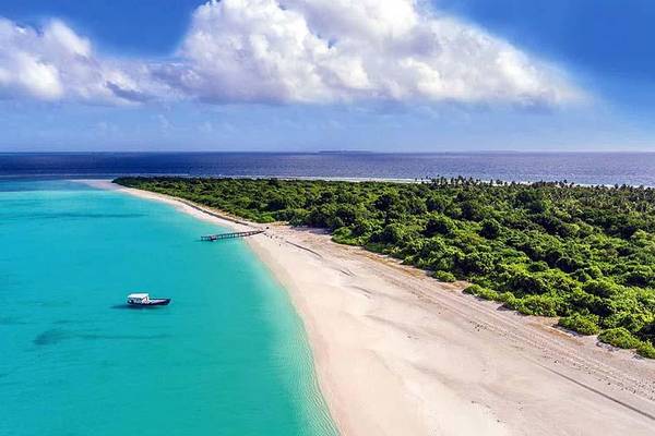  Luftaufnahme Strand, Hondaafushi Island Resort