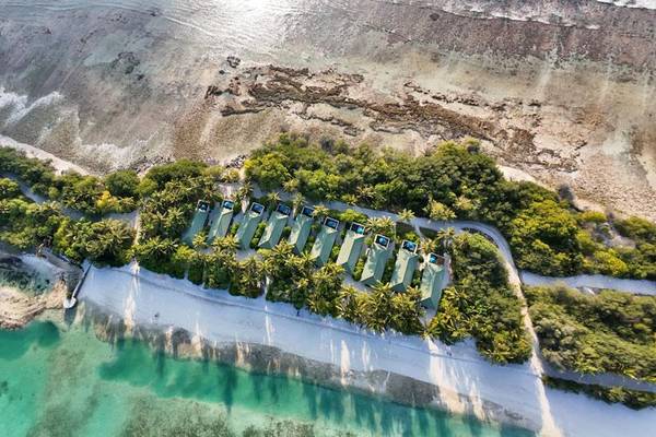 Canareef Resort Drohnenaufnahme Premium Beach Villas