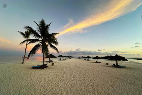 Sonnenuntergang von Veligandu Island