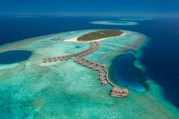 Drohnenaufnahme Vakkaru Maldives