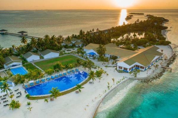 Sonnenuntergang im South Palm Resort Maldives
