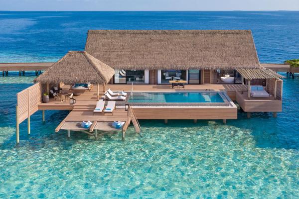 Waldorf Astoria Maldives, King Grand Overwater Villa-Außenansicht