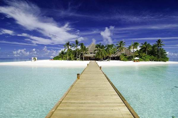 Ankunftssteg, Arrival Jetty, Mirihi Island Resort, Malediven