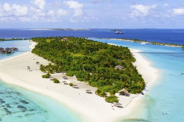 Wasservillen Luftaufnahme, Paradise Island Resort & SPA