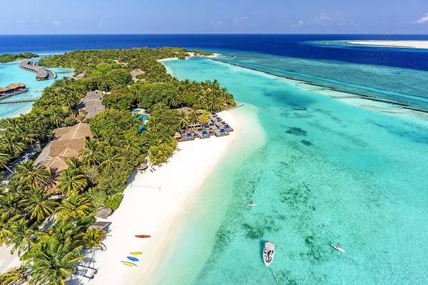 Luftaufnahme, Wassersport Center, Sheraton Full Moon Resort & SPA, Malediven