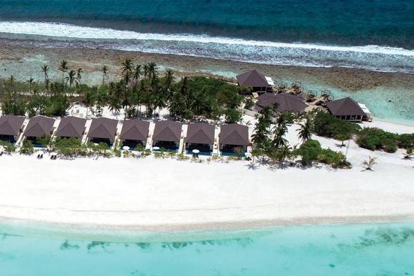 Luftaufnahme Pool Villas, Atmosphere Kanifushi Maldives 