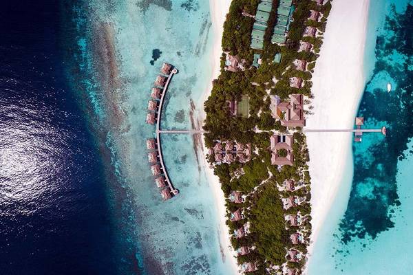 Drohnenfoto Insel, Noku Maldives