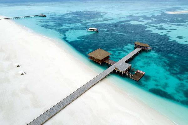Drohnenfoto Steg, Noku Maldives