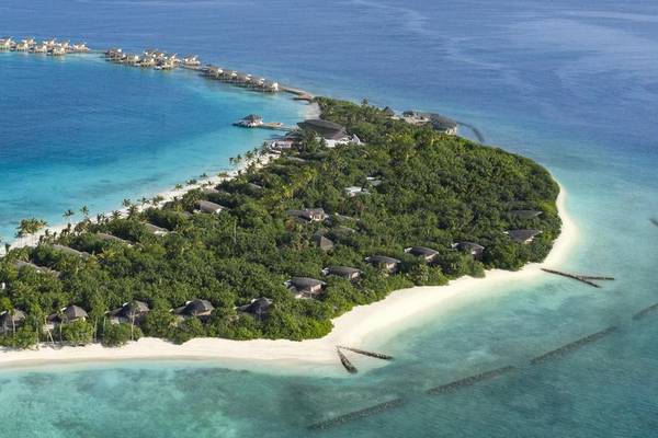 Aerial, JW Marriott Maldives Resort & Spa 