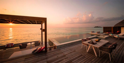 Sunset Two Bedroom Water Suite with Pool, Four Seasons Resort Maldives at Kuda Huraa